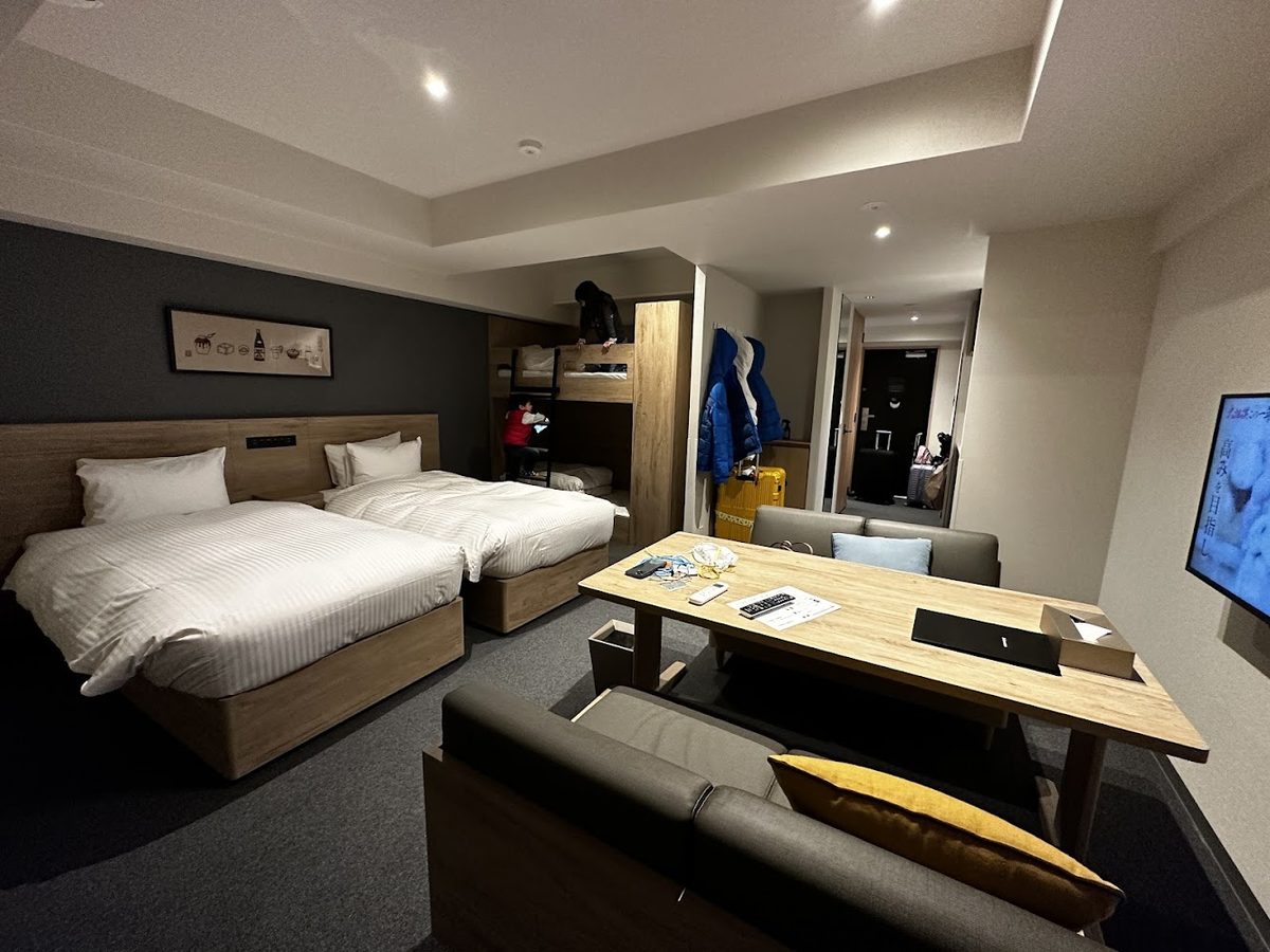 Kitchen-equipped family room at MIMARU Osaka Shinsaibashi East
